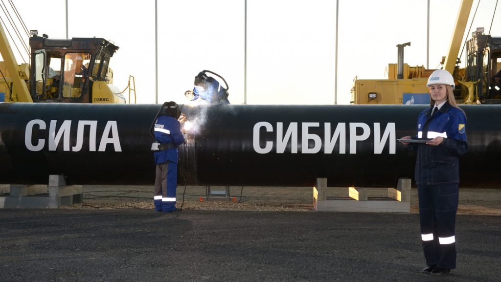 Gazprom aumenta las exportaciones de gas a China