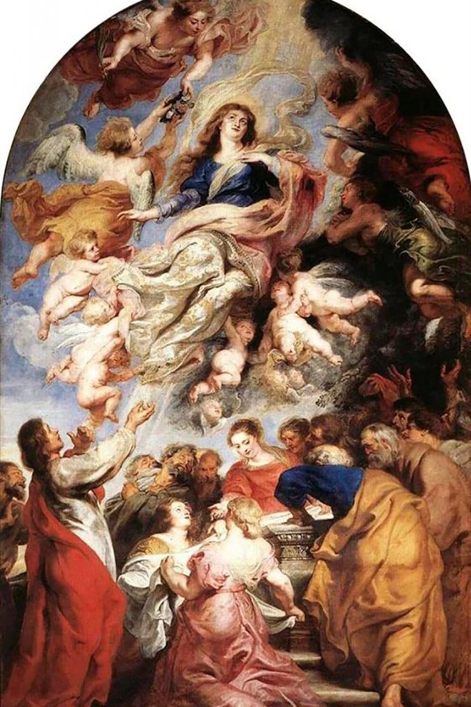 Virgen Maria en la version de Rubens