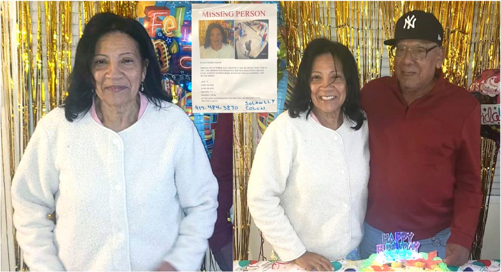 Juana Colon Pichardo Dominicana de 71 anos y con demencia desaparece