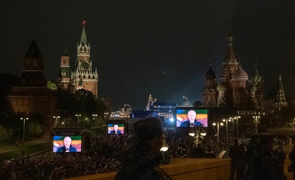 Kremlin celebro un evento en la Plaza Roja para reivindicar la anexion de las cuatro regiones tomadas por las armas a Ucrania