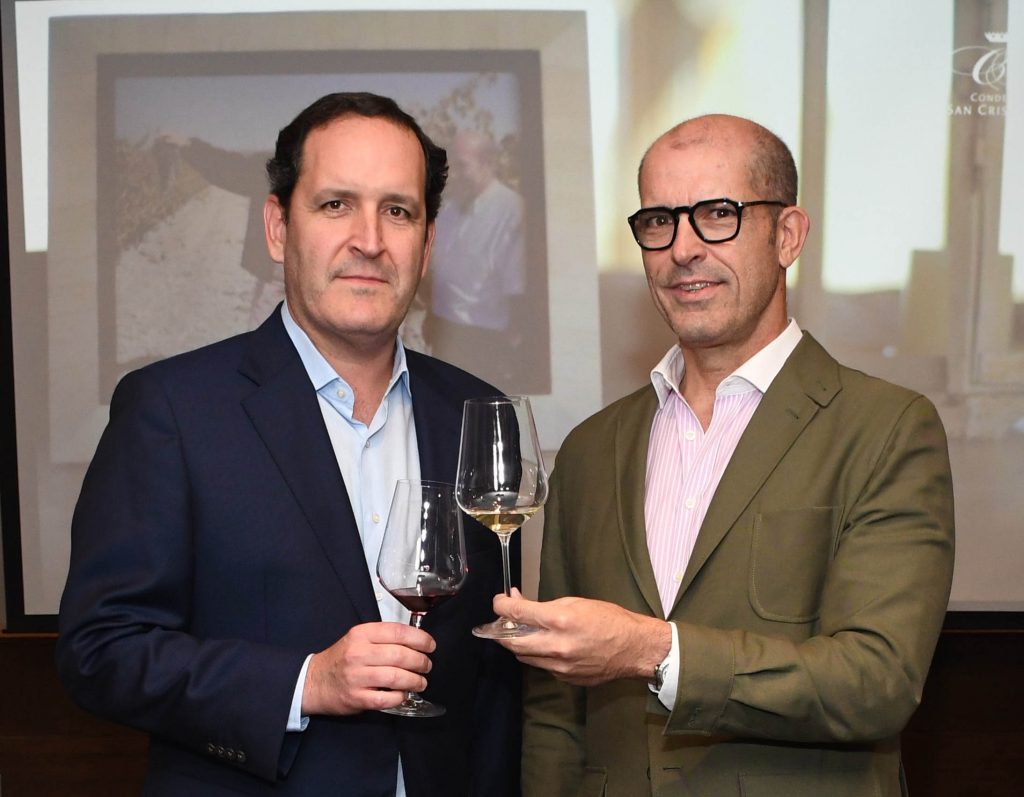 Álvarez & Sánchez Presenta Nuevos Vinos del Grupo Marqués de Vargas Jose Antonio Alvarez hijo y Jordi Vinals.