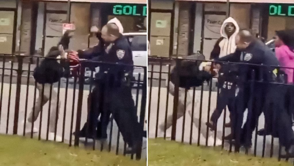 policia que fue captado golpeando a una adolescente en EE.UU .