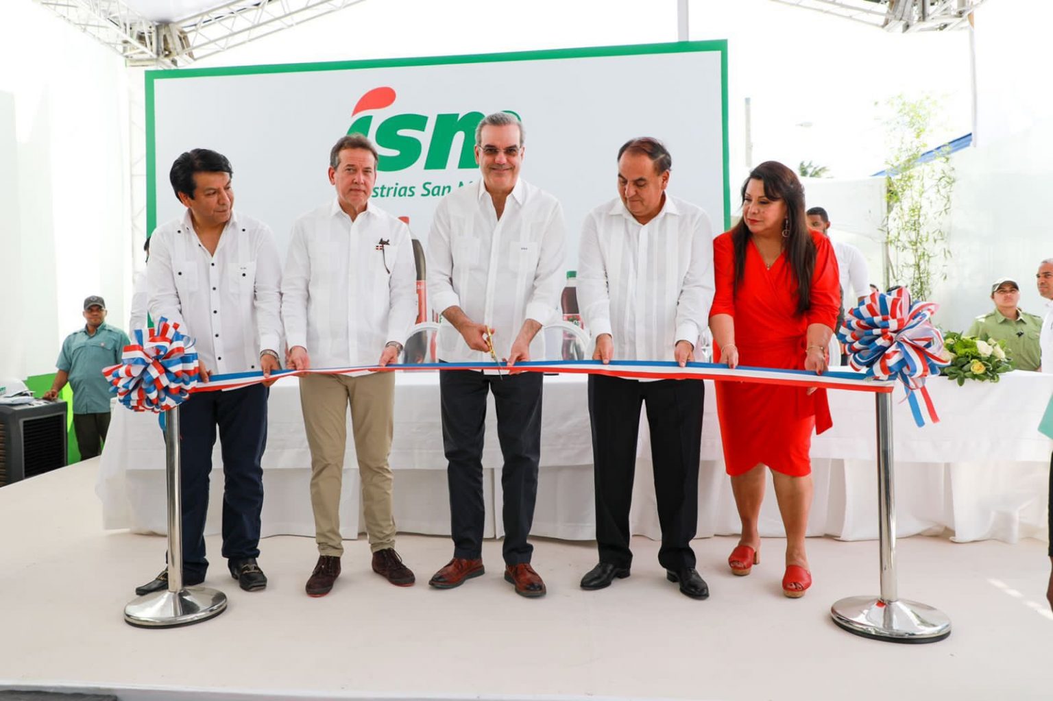 Abinader participa ampliacion planta de produccion de Industrias San Miguel en Santiago Rodriguez