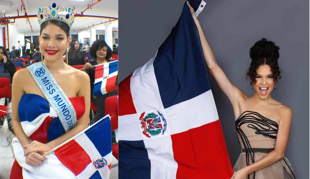 Miss mundo Dominicana Emmy Pena apoya