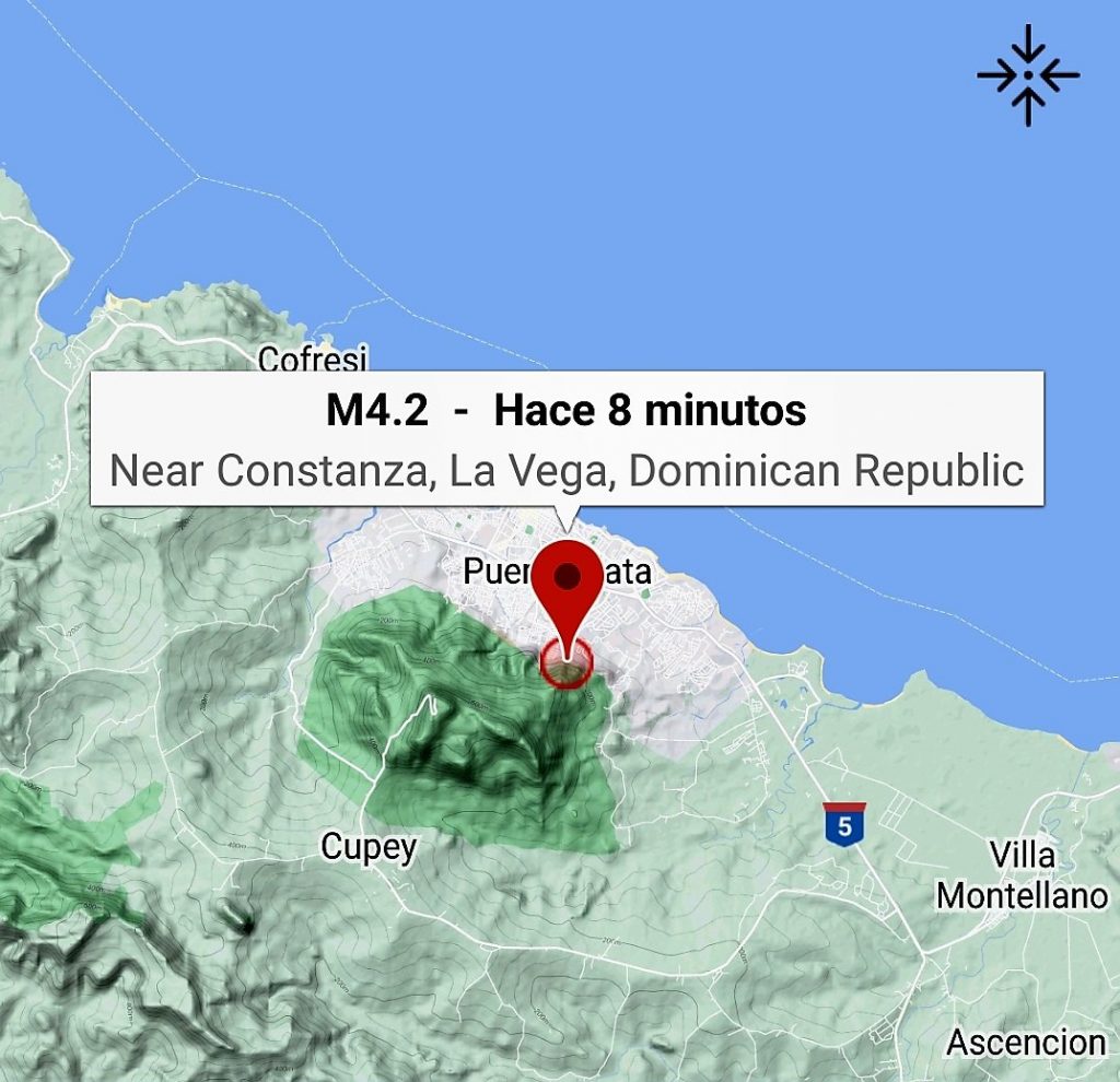 temblor de tierra en santiago y puerto plata