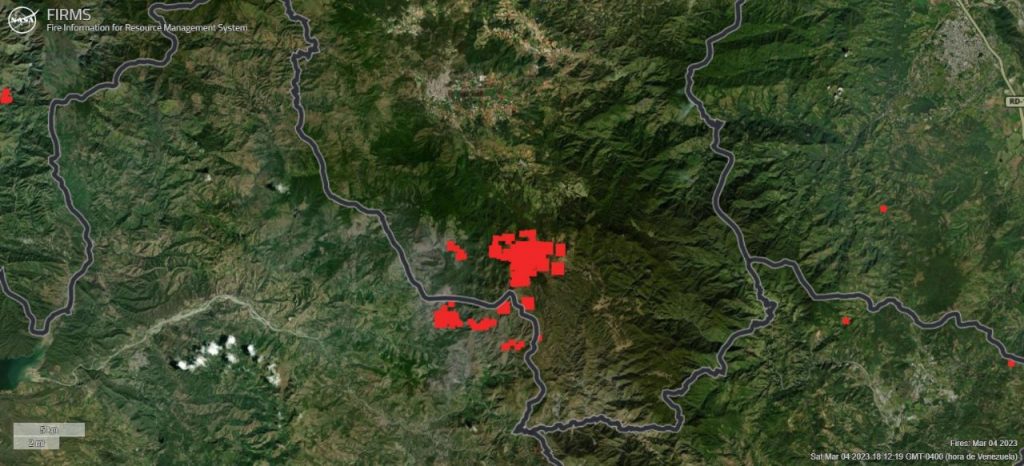 Incendio forestal en Valle Nuevo estaria neutralizado