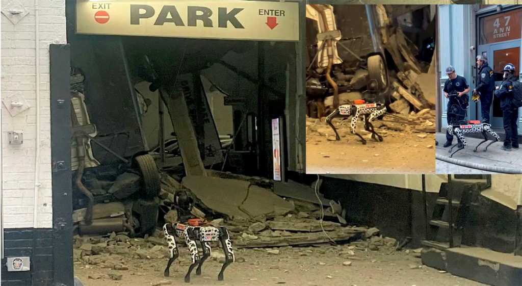 Bomberos de NY usaron perro robot