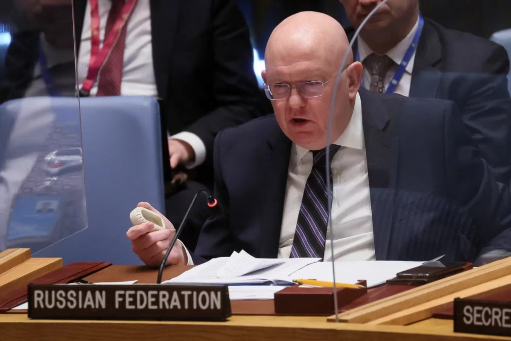 Rusia ante las Naciones Unidas el embajador Vassily Nebenzia