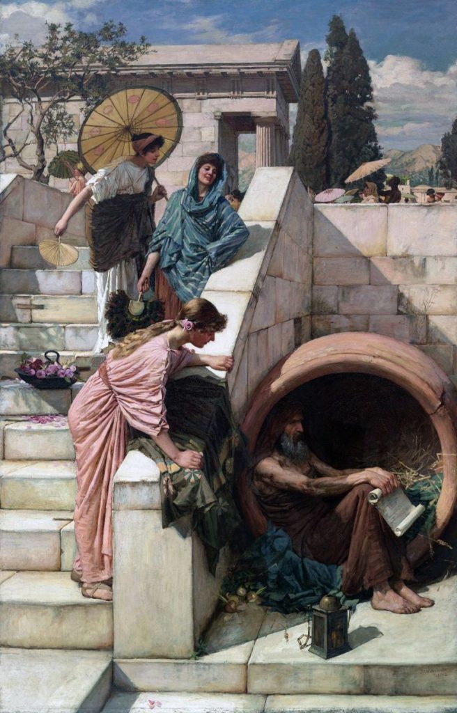 Diogenes de John William Waterhouse