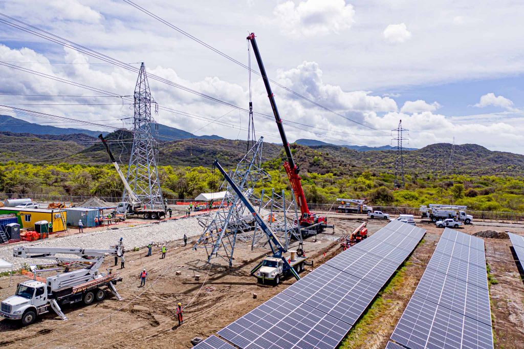 ETED interconectó dos centrales de energía solar en distintas zonas del país electricidad Parque Solar Calabaza I