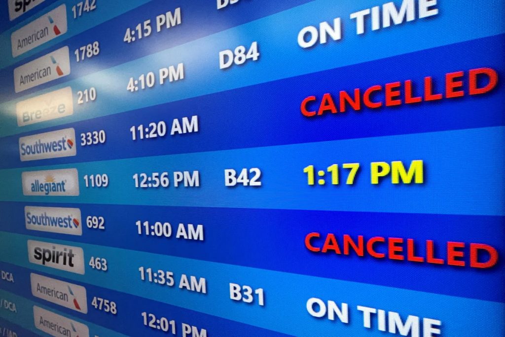vuelos cancelados en aeropuertos eljacaguero