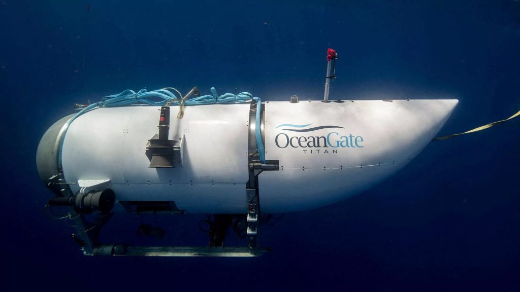 OceanGate Expeditions muestra una embarcacion sumergible llamada Titan
