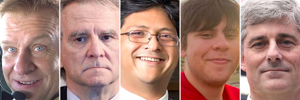 Shahzada Dawood su hijo Suleman Dawood Hamish Harding y Paul Henri Nargeolet