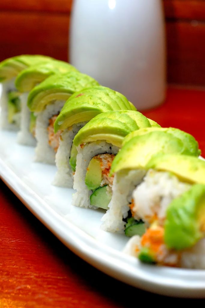 sushi incluye en todas sus recetas de aguacate