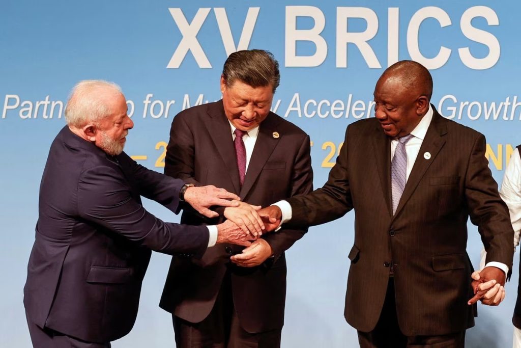 Luiz Inacio Lula da Silva China Xi Jinping y Sudafrica Cyril Ramaphosa