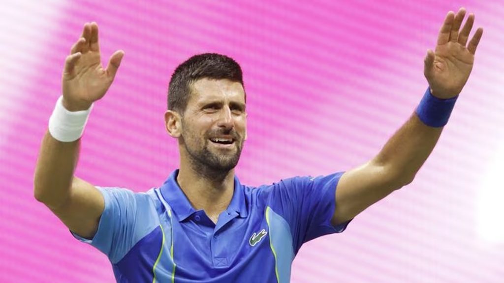 Djokovic celebra su victoria ante Daniil Medvedev en la final del US OpenREFE
