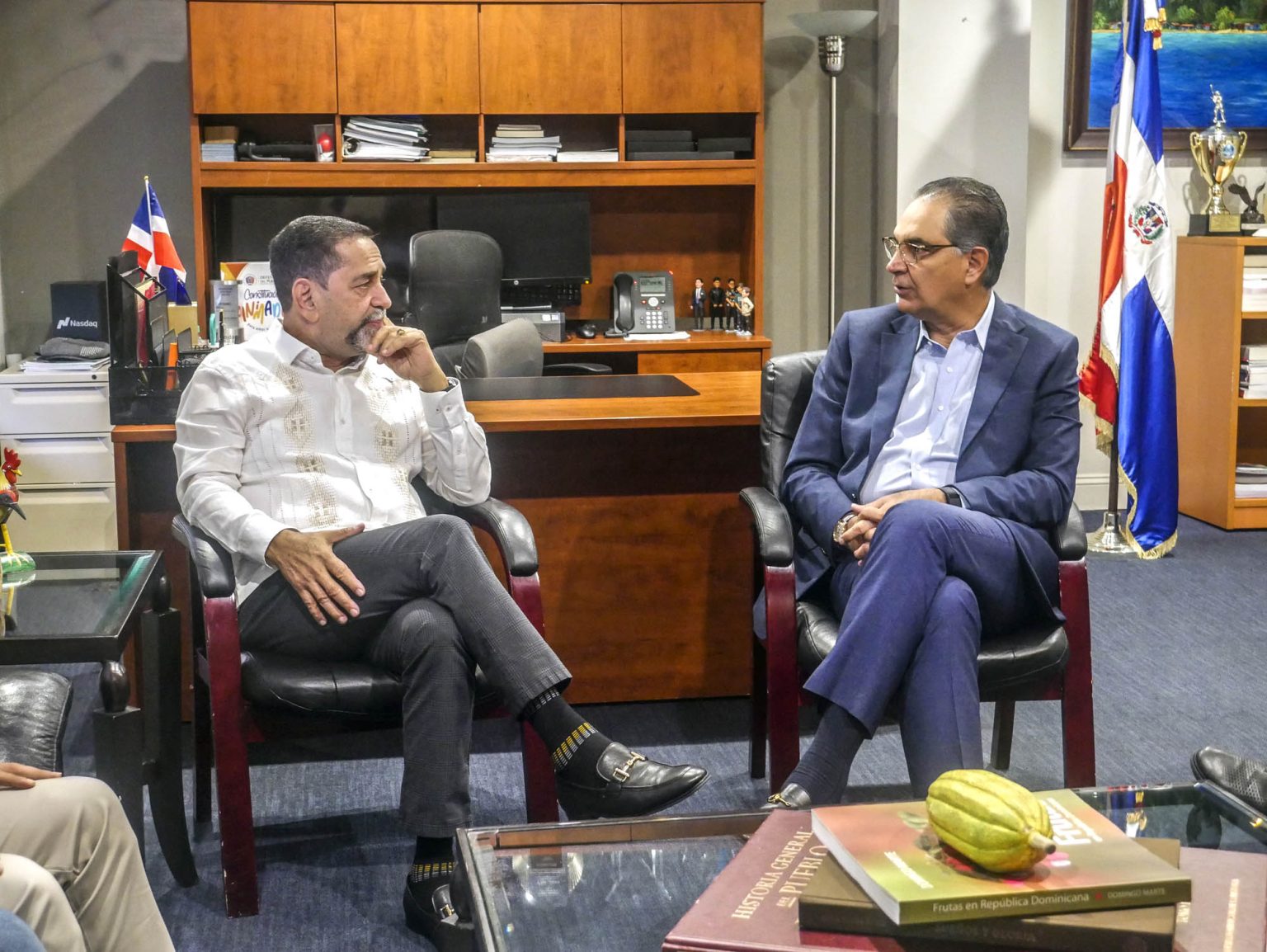 Eligio Jaquez junto al doctor Santiago Hazim durante su visita a Nueva York 2