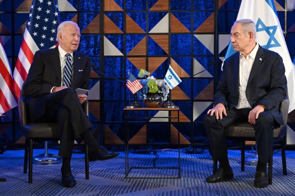 Biden y Netanyahu en Tel Aviv