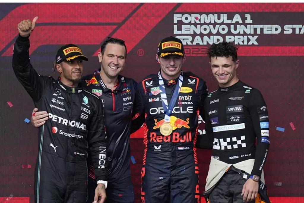 Verstappen gana en Austin por delante de Lewis y Norris