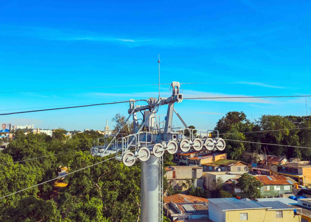 cable Portante Tractor en el Teleferico de Santiago
