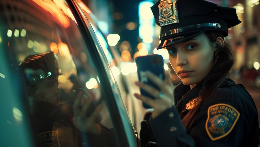 Alisa Bajraktarevic una agente de la Policia de Nueva York