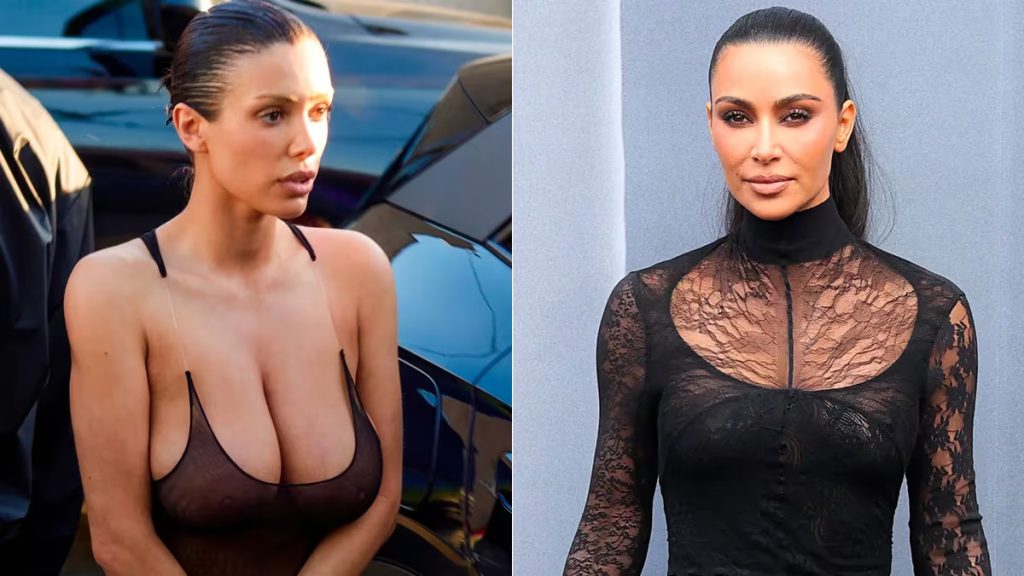 Kim Kardashian insta a Kanye West a cuidar la vestimenta de Bianca Censori