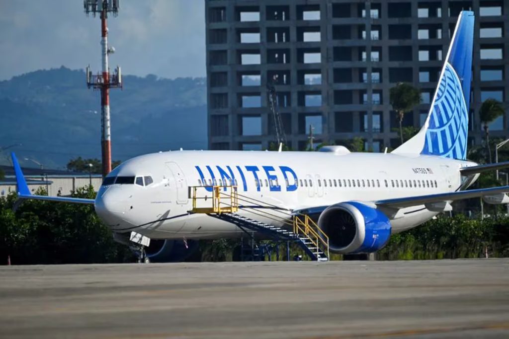 avion de United Airlines