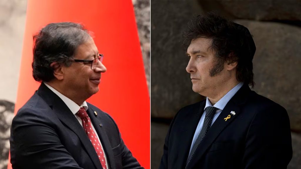 Gustavo Petro y Javier Milei