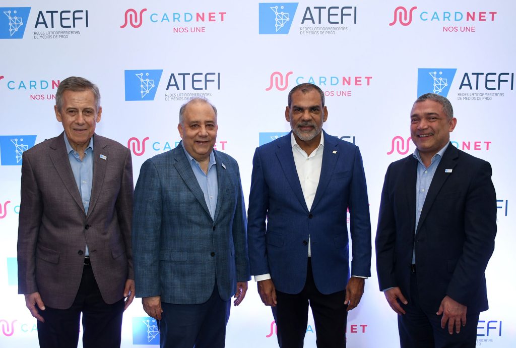 CARDNET recibe la XXVII Asamblea Anual de Miembros de ATEFI Oscar Castellanos Luis Polanco Luis Bencosme y Leonte Palais