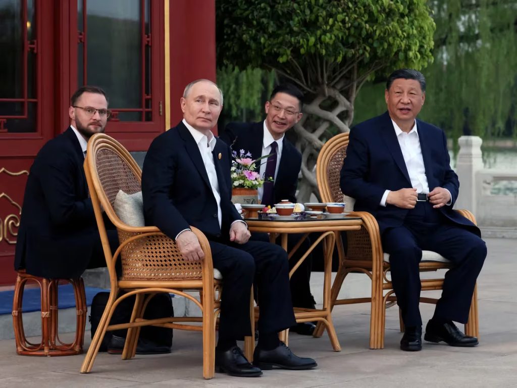 Vladimir Putin y el vicepresidente chino Han Zheng1