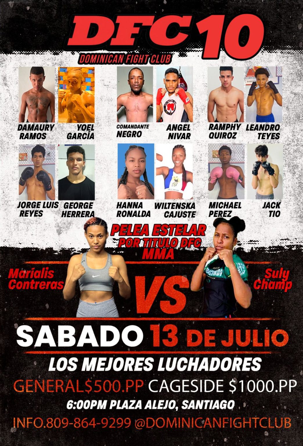 Dominican Fight Club DFC presenta Gran Evento de Artes Marciales