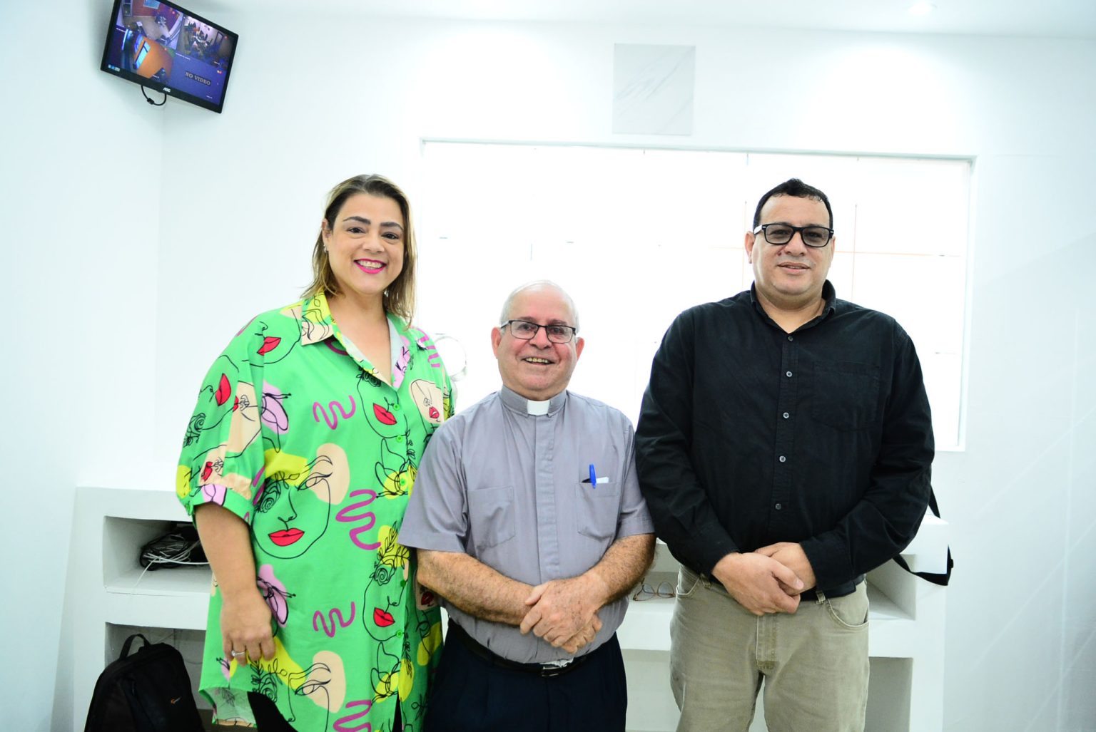 Johanne De Moya monsenor Tobias Cruz y Jean Pierre Alvarez