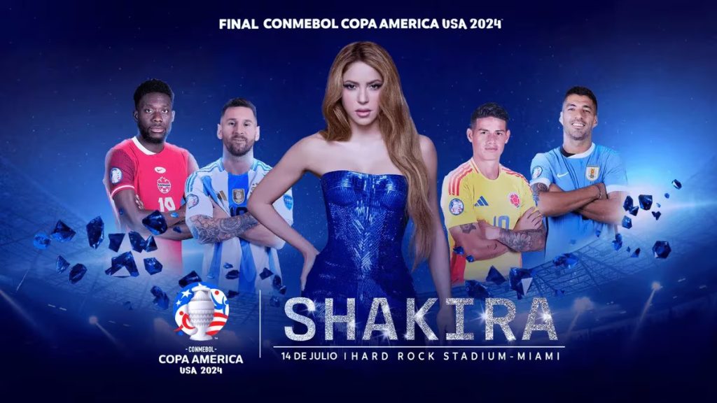 Shakira en la final de la Copa America eljacaguero