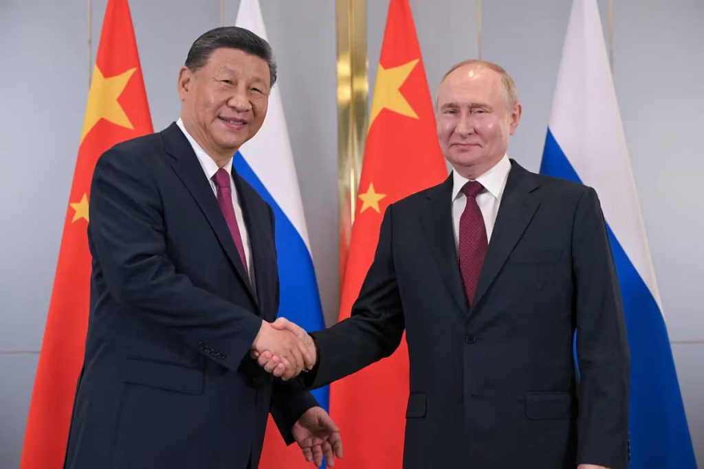 Vladimir Putin y Xi Jinping se reunieron en Kazajstan