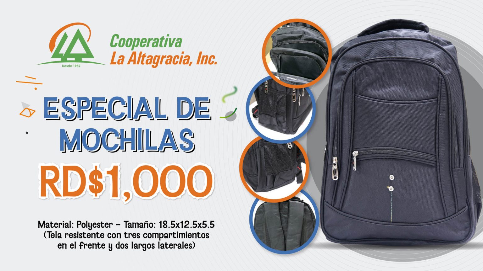 Mochilas Escolares CoopAltagracia