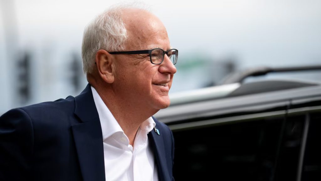 Tim Walz como Candidato a Vicepresidente