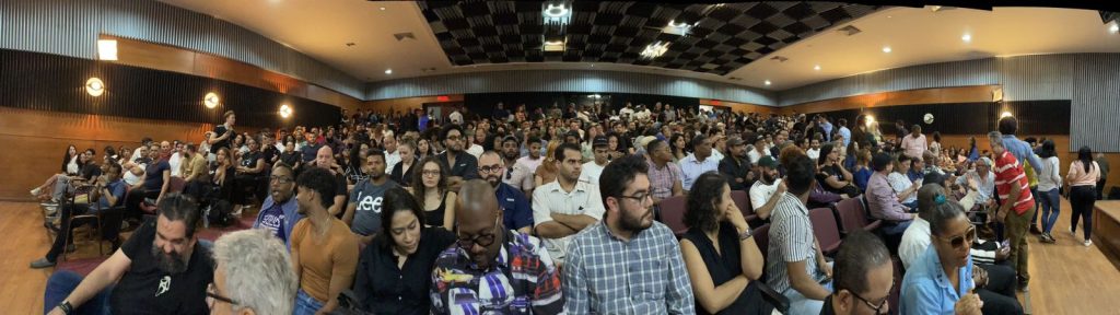 Panoramica del encuentro de la Industria del Cine en defensa de la Ley Nacional de Cine Foto Marc Mejia