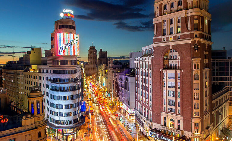 madrid espana Gran via