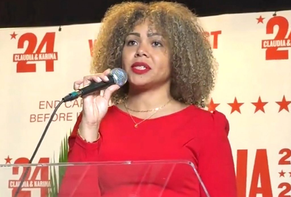 Claudia de la Cruz Candidata socialista de origen dominicano a la Casa Blanca