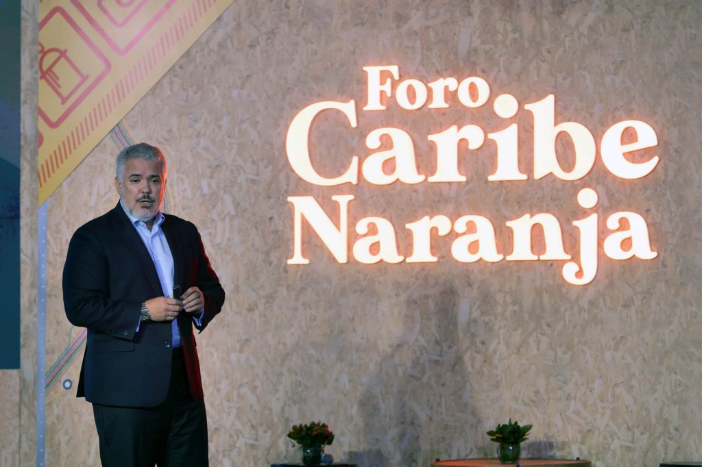 Ivan Duque destaca el potencial del pais para liderar la economia creativa en el Caribe en el Foro Caribe Naranja
