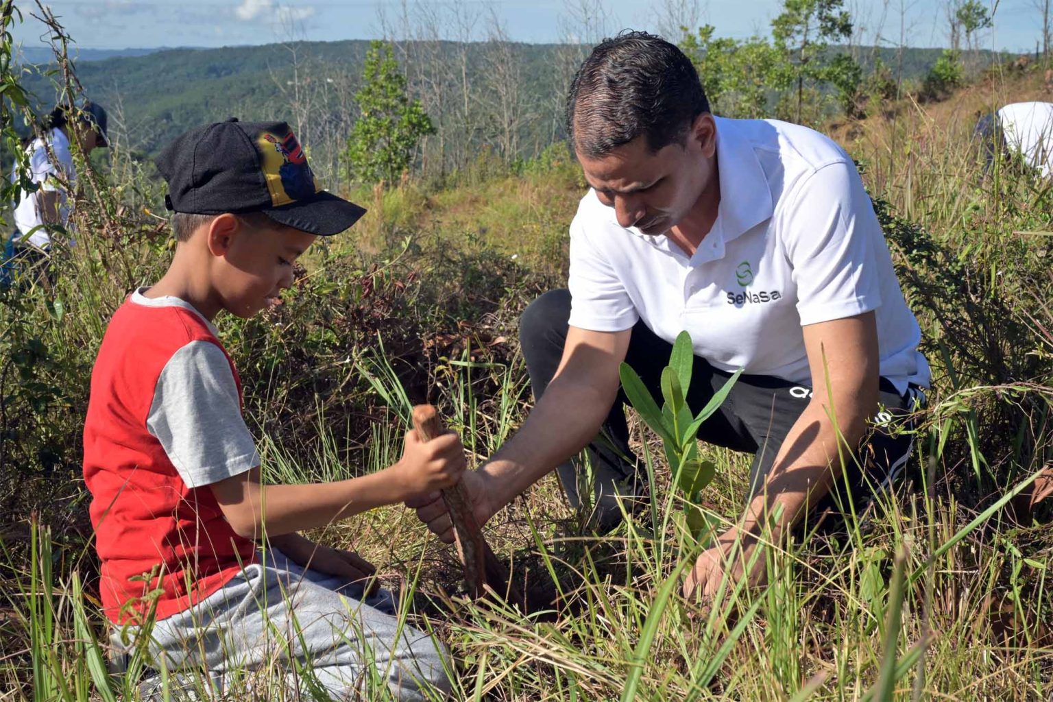 SeNaSa impulsa la reforestacion en La Vega con siembra de 2000 arboles en area afectada por incendio1