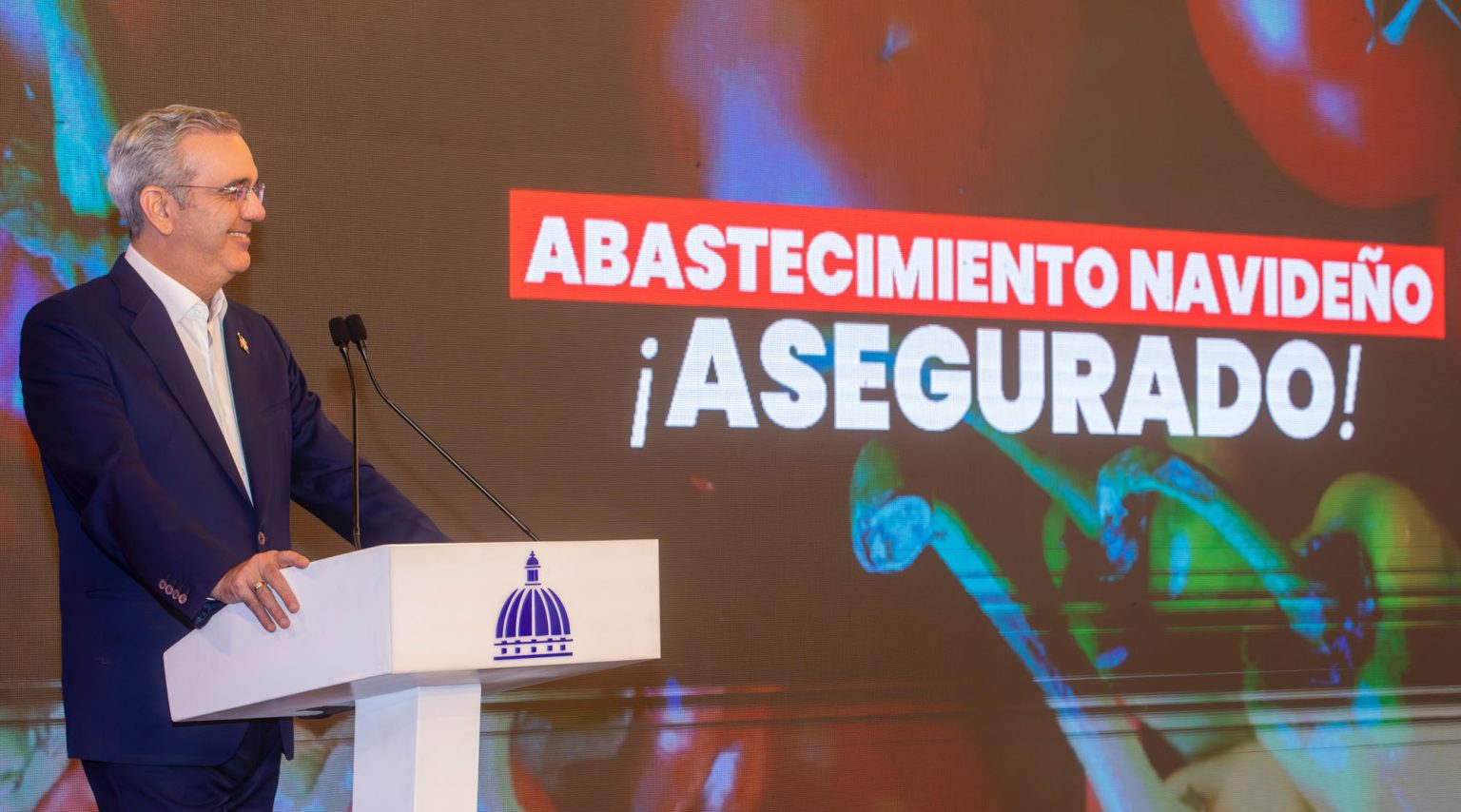 Abinader asegura abundante abastecimiento de alimentos para las festividades navidenas de 2024