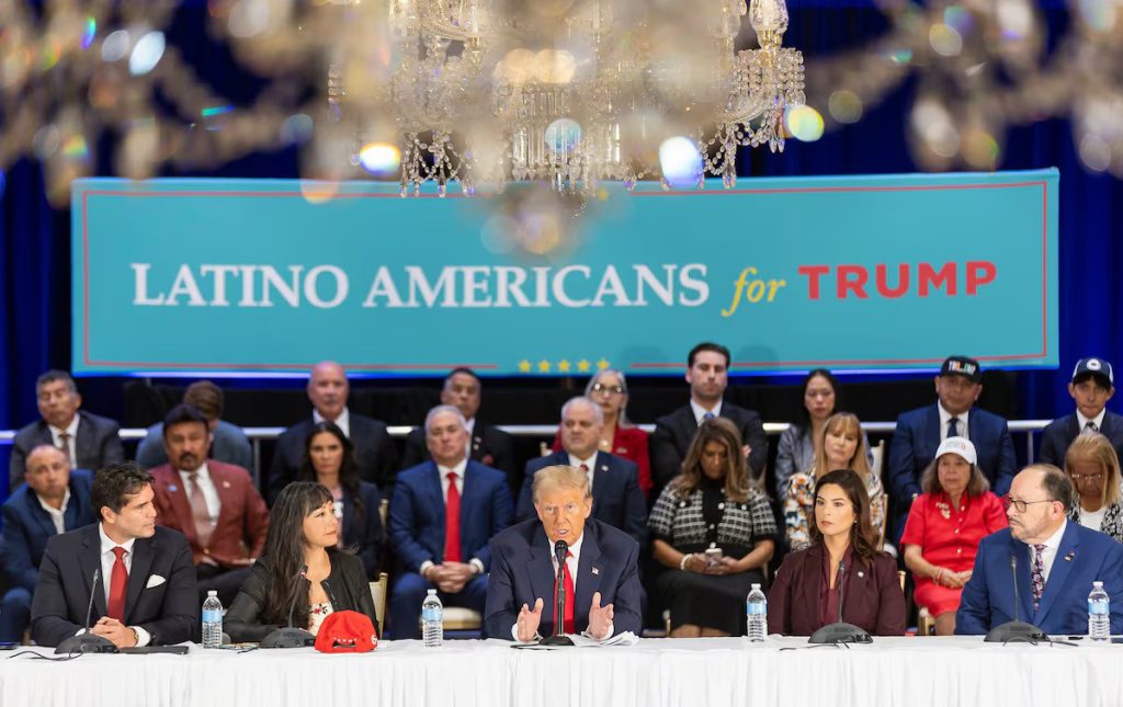 Donald Trump en un evento con lideres latinos en Miami el pasado 22 de octubre