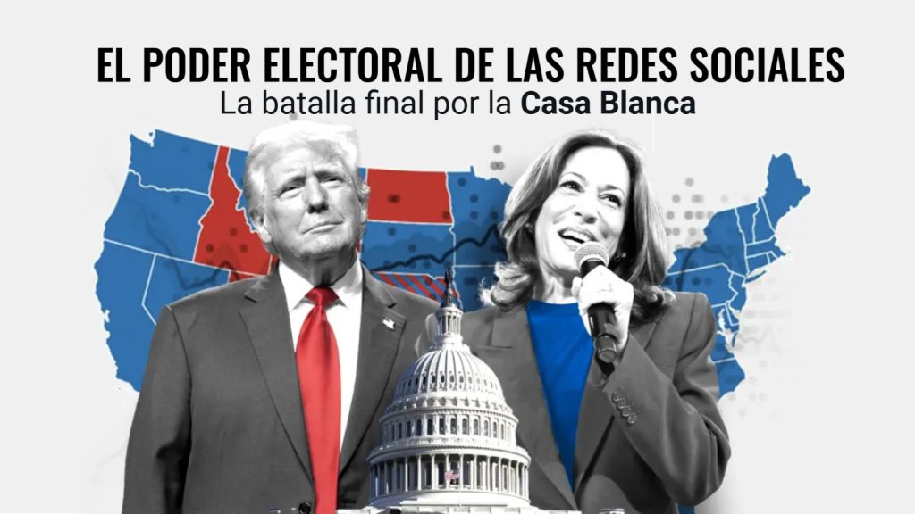 El poder electoral de las redes sociales Donald Trump y Kamala Harris eljacaguero