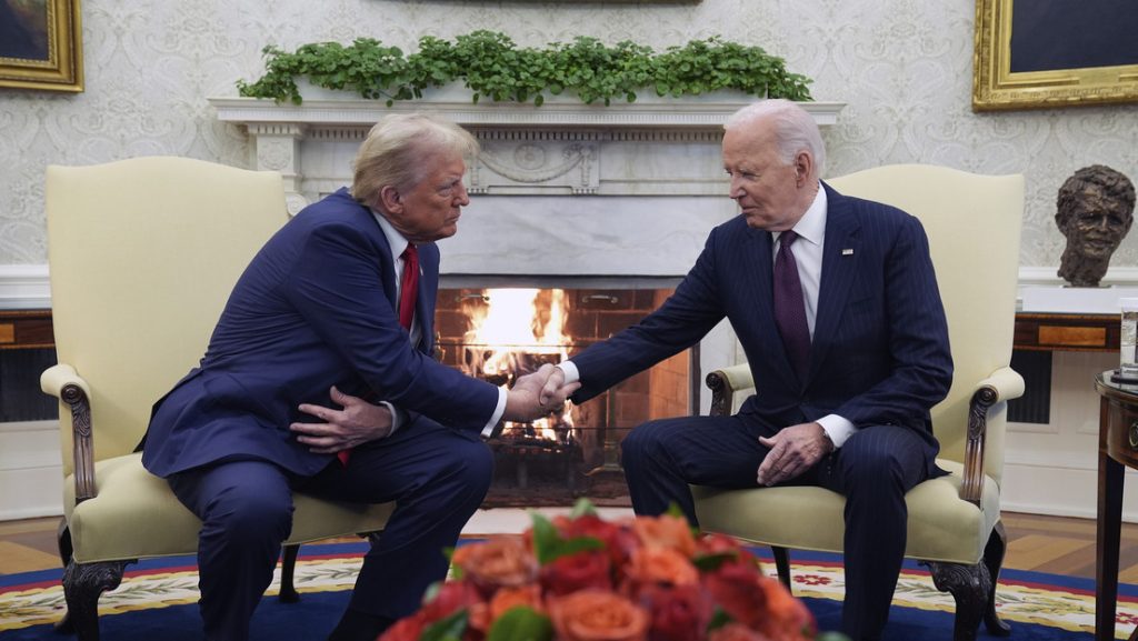 Joe Biden recibe a Donald Trump en la Casa Blanca para comenzar la transicion del poder en Estados Unidos