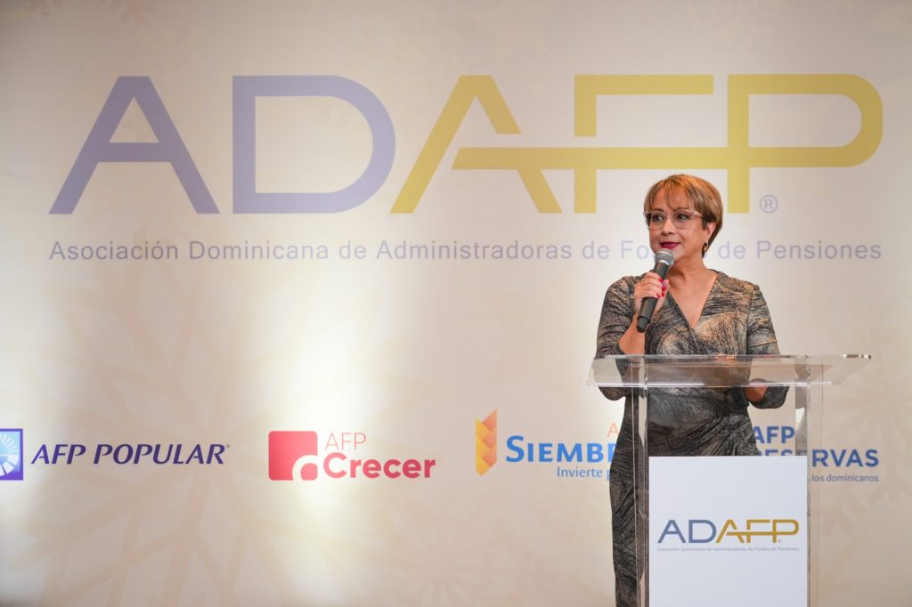 Afiliados a las AFP ganan más de RD$81,983 millones por rentabilidad de inversiones Kirsis Jaquez presidenta ejecutiva de ADAFP