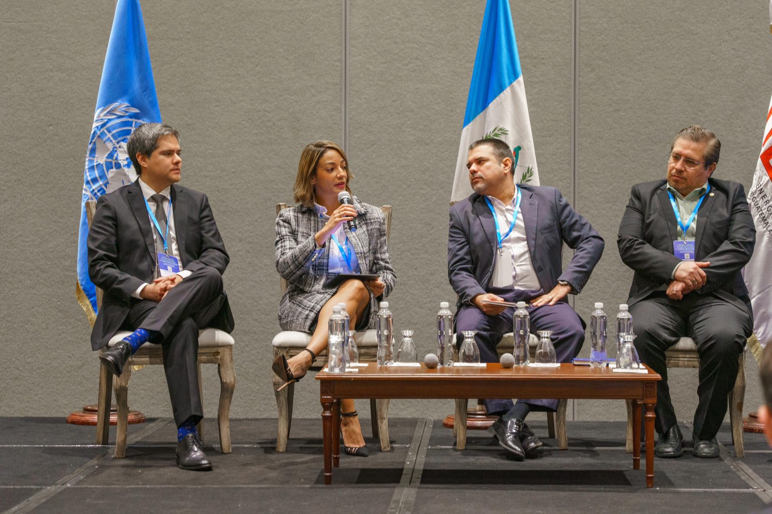 La viceministra Betty Soto durante su intervencion en los Dialogos Regionales de Transicion Energetica para America Latina y el Caribe