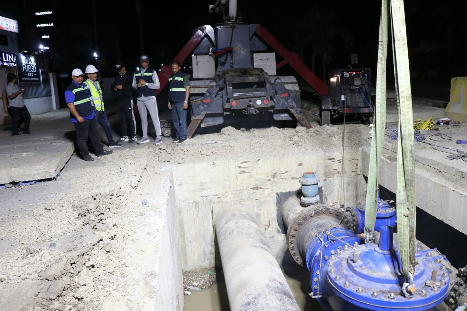 Coraasan avanza en la mejora del sistema de agua con la segunda etapa de sustitucion de la linea de impulsion en Bella Vista