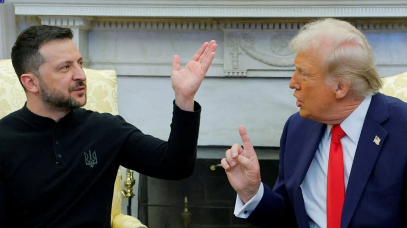 Trump con Zelensky en la Casa Blanca eljacaguero1