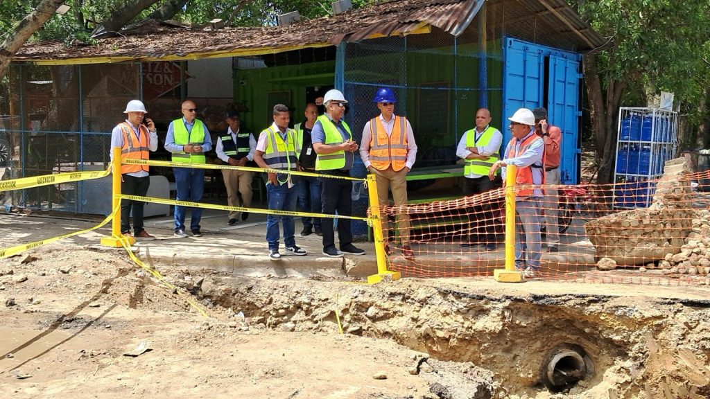CORAASAN avanza en el mejoramiento del sistema pluvial en Cerro Hermoso